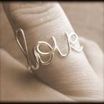 Love Ring.wire Ring.word R..