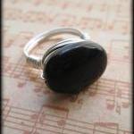Silver Handcrafted Black O..